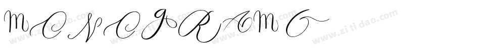 MONOGRAM Q字体转换